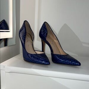 Jessica Simpson Blue Snakeskin Women's Heels